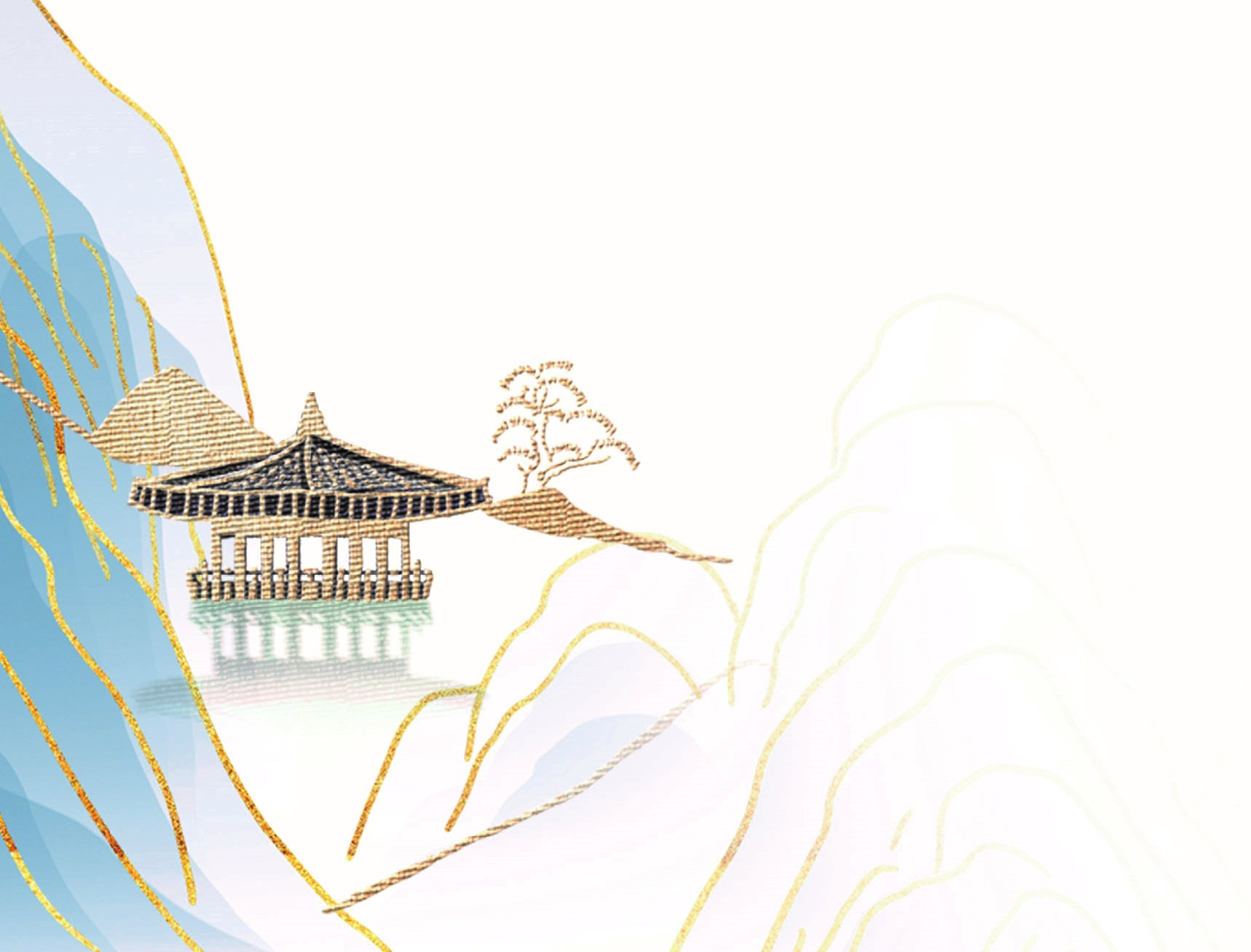 一枝素笔描冬天