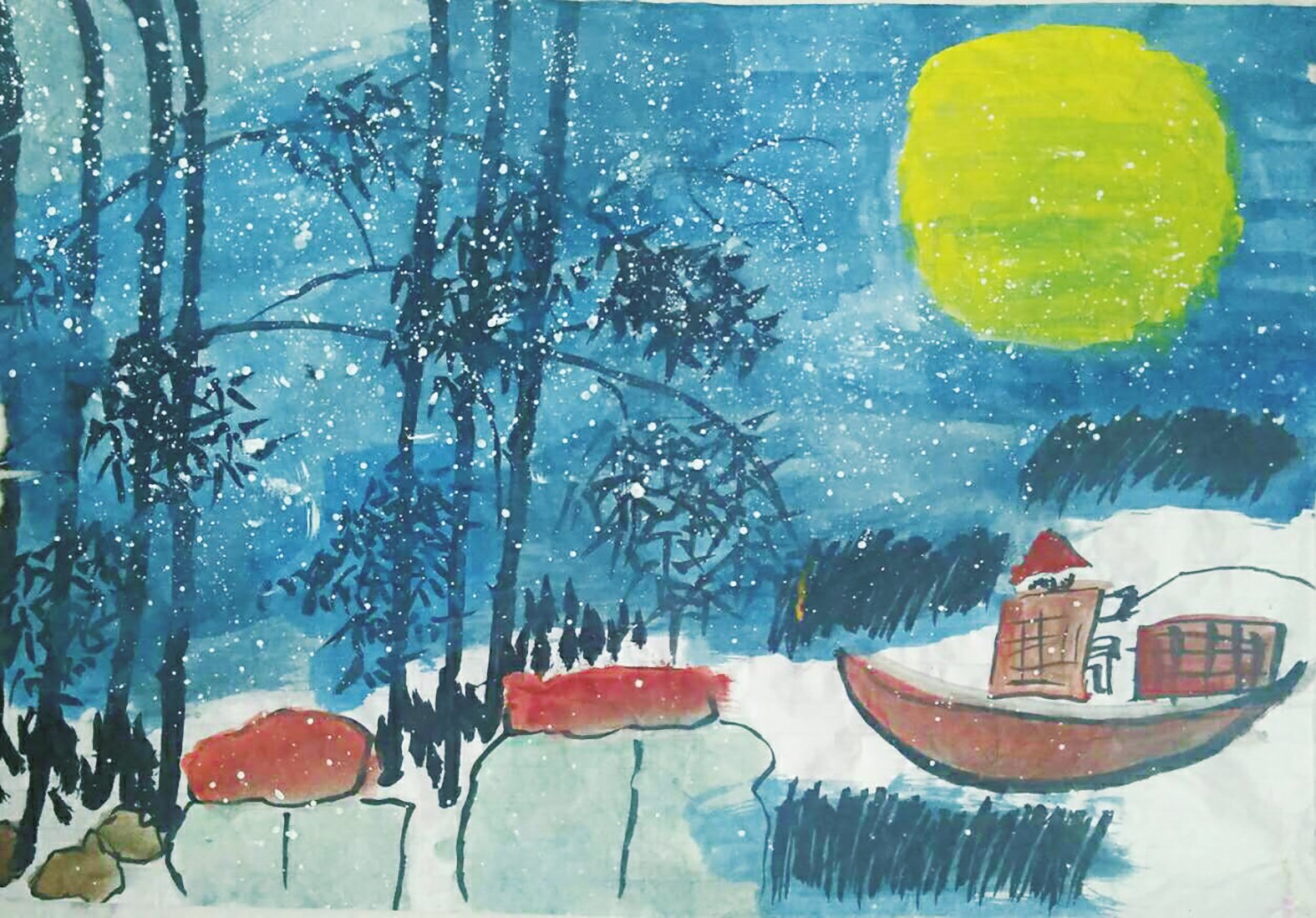 独钓寒江雪