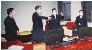 修景涛到生产运行处调研指导工作
